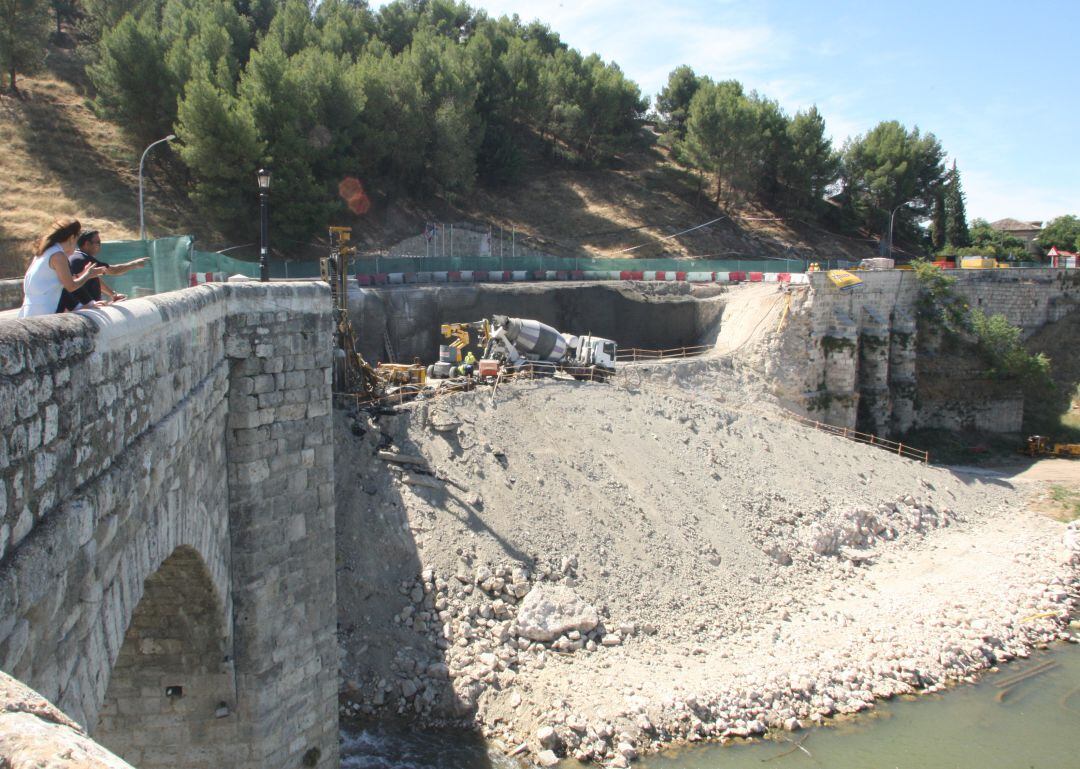 Imagen de archivo del puente de Cabezón tras el derrumbe de 2015