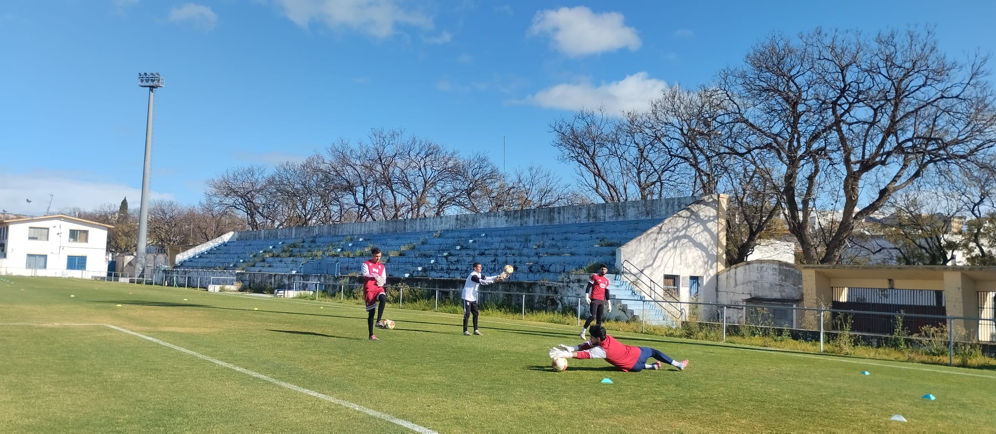 Entrenamiento Xerez CD en el Pedro Garrido