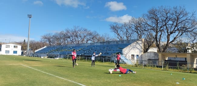Entrenamiento Xerez CD en el Pedro Garrido