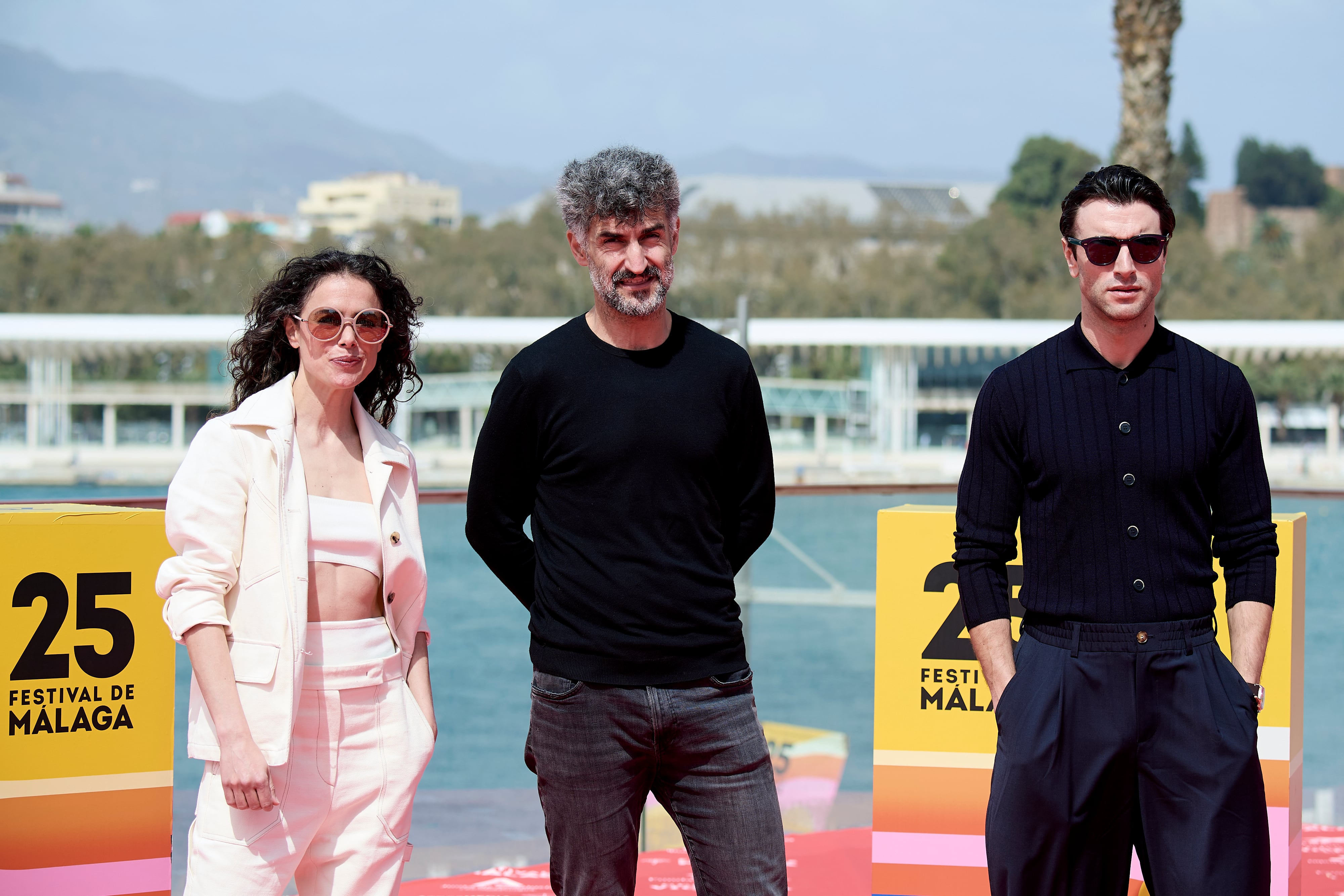 El director Ibon Cormenzana y los actores Javier Rey y Patricia López Arnaiz / Carlos Alvarez/Getty Images