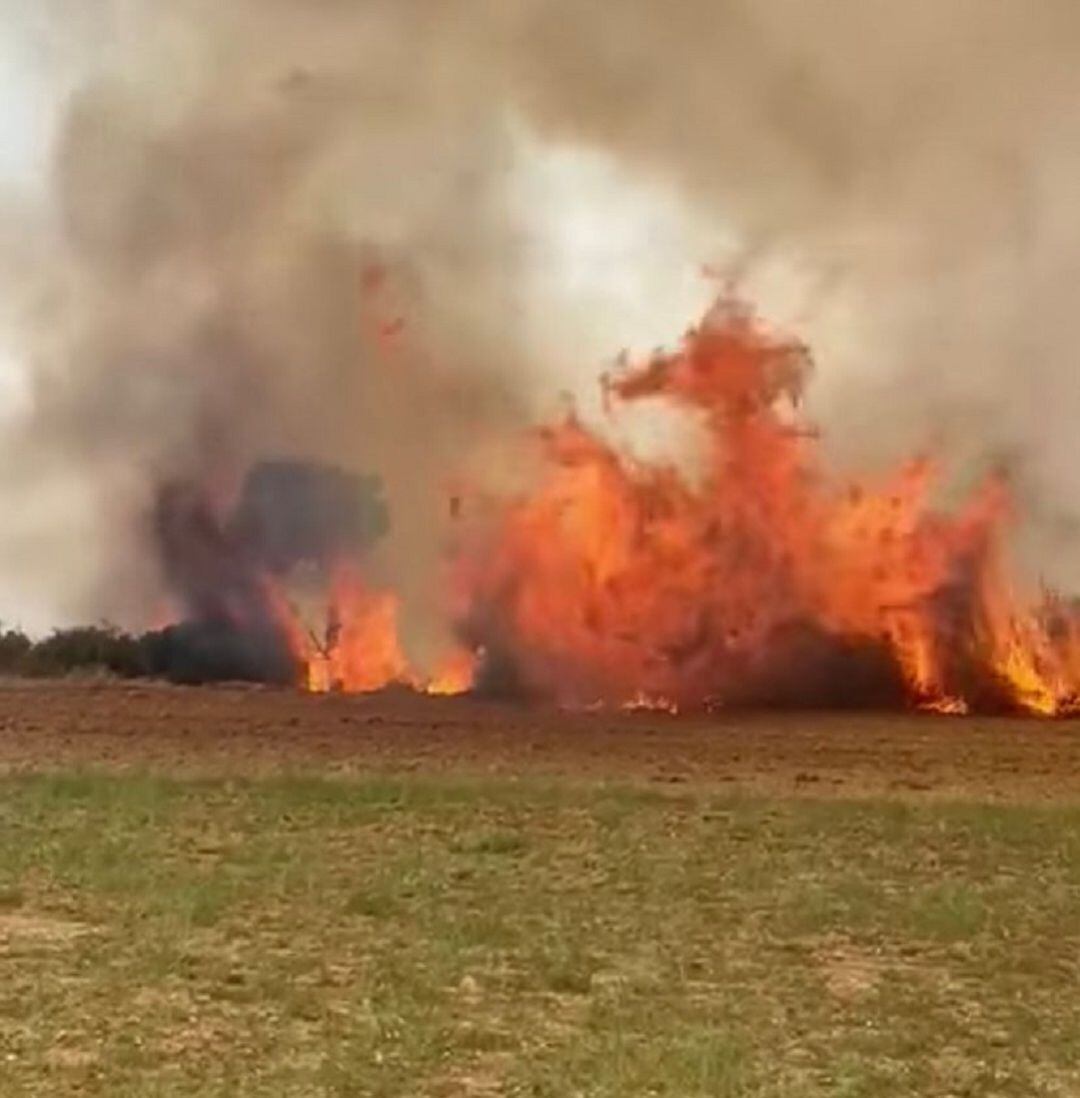 Incendio en Las Bardenas 2021
