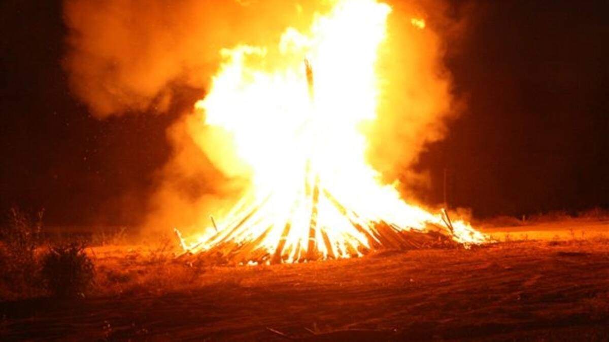 Barbastro recupera las hogueras en las fiestas de San Ramón