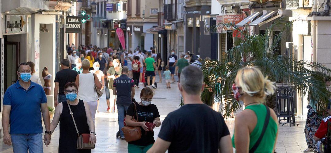 Calle Mayor, la calle comercial de Gandia