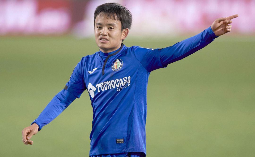 Kubo durante un partido la pasada temporada con el Getafe