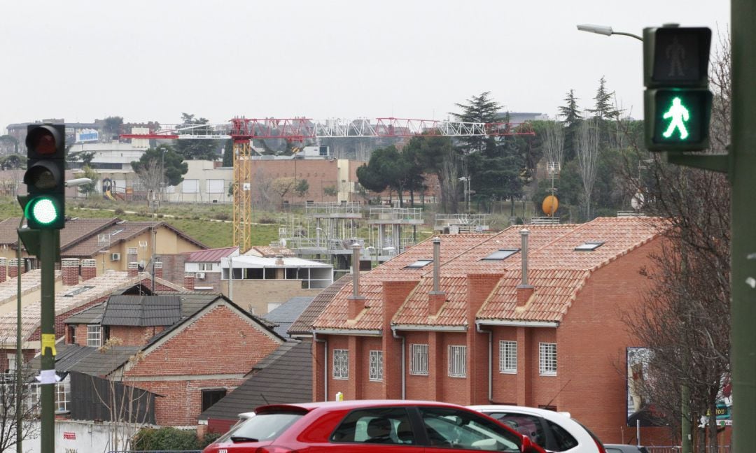 Bloques de viviendas en una ciudad.