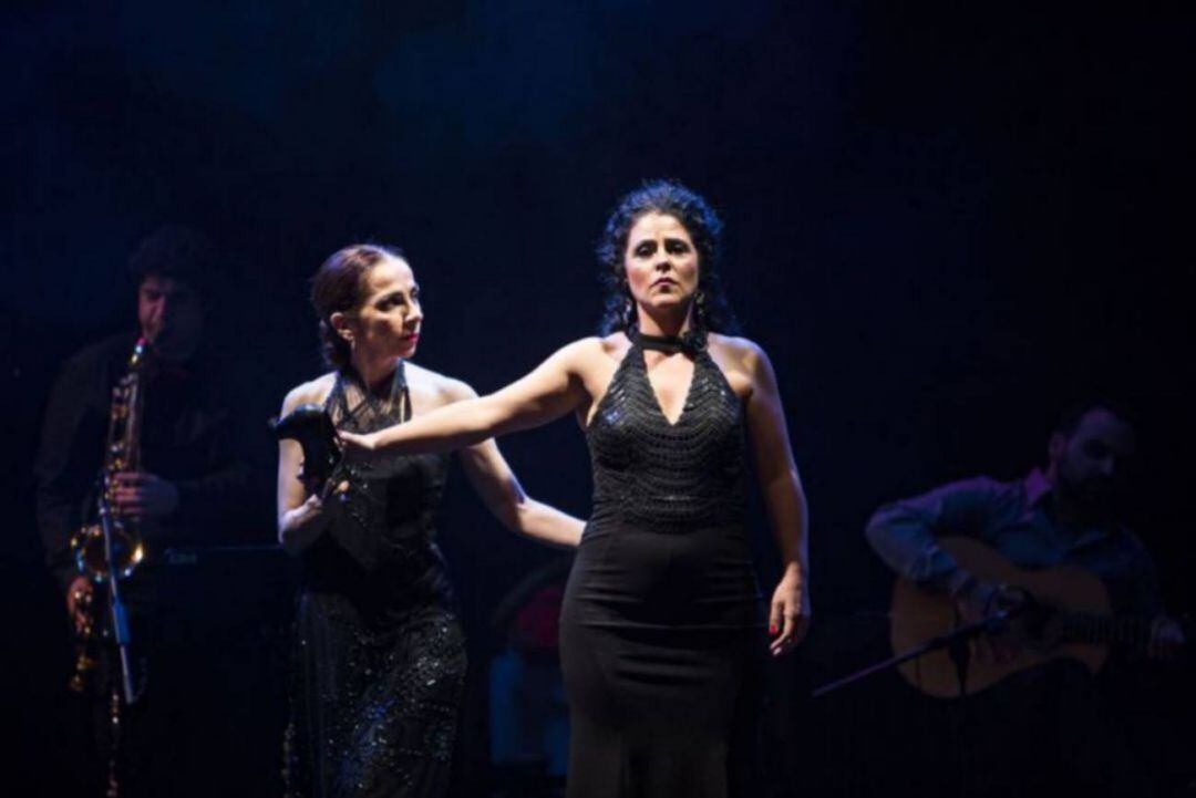 Melchora Ortega en la pasada edición de la Fiesta de la Bulería