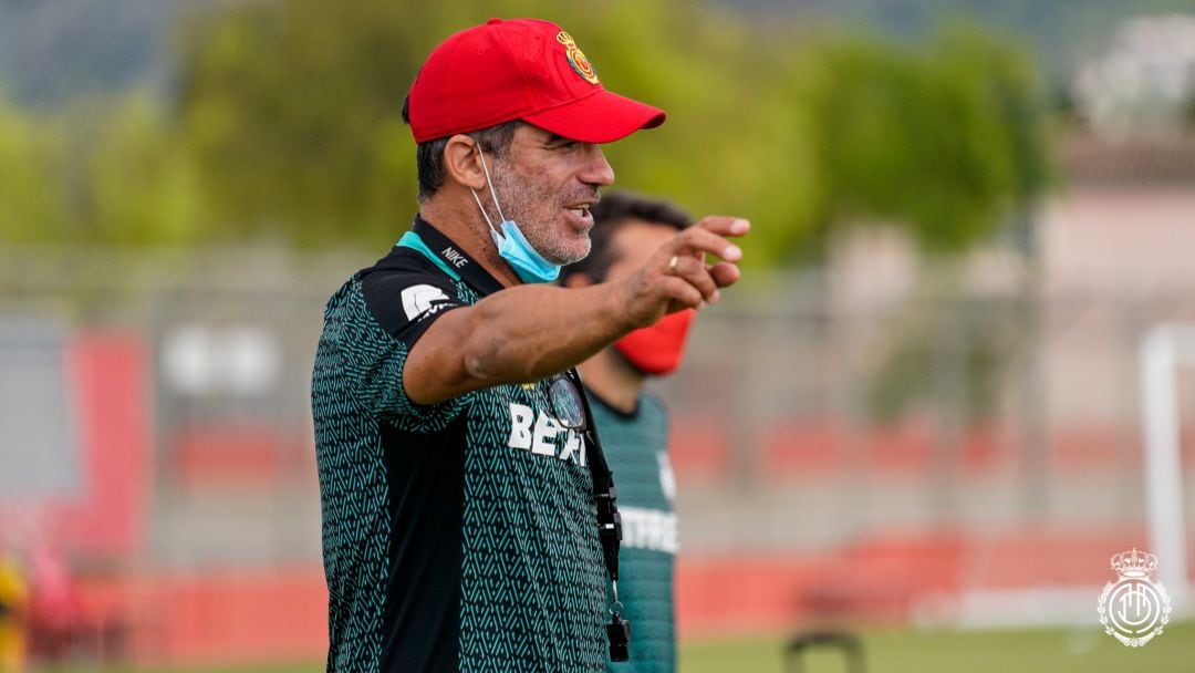 Luis García Plaza, entrenador del RCD Mallorca.