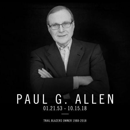 Paul Allen, en el obituario publicado por los Blazers.