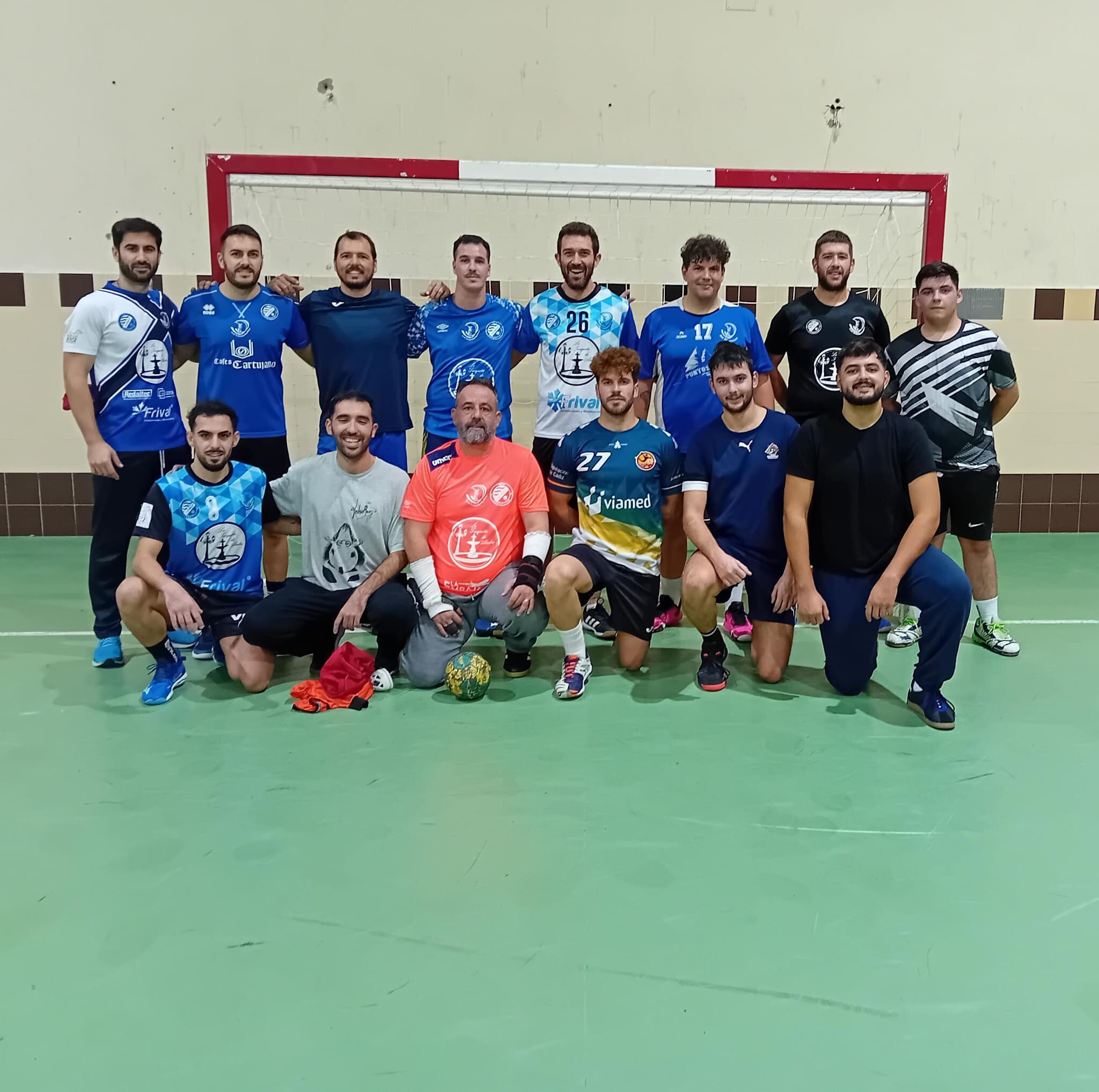 Jugadores del Club Balonmano Jerez