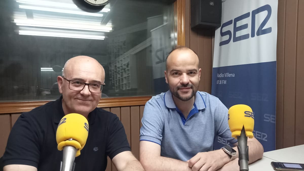 Luis Sirera y Pepe Sánchez, en Radio Villena SER