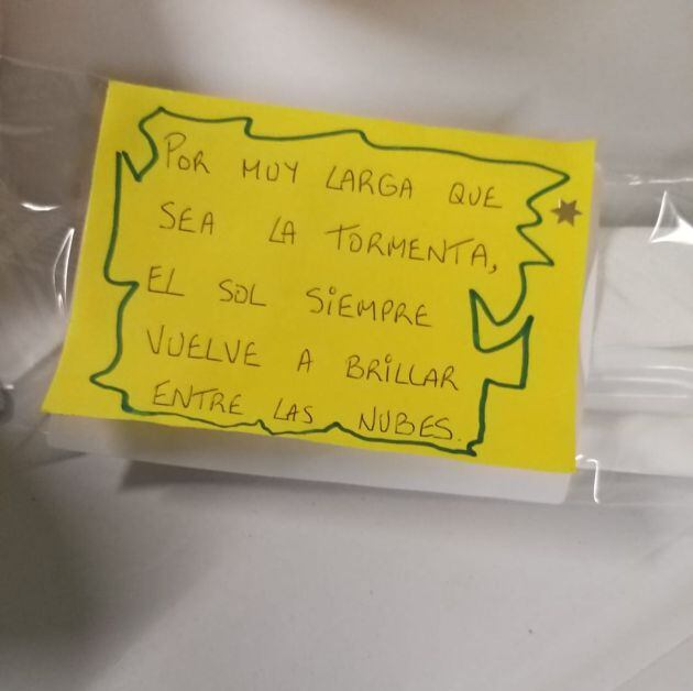 Otro mensaje recibido por los pacientes