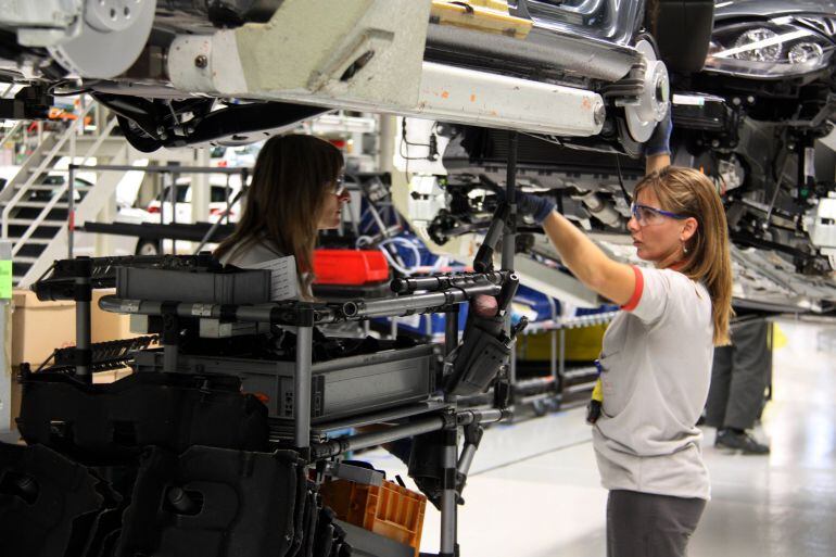 Cadena de muntatge de la factoria SEAT a Martorell