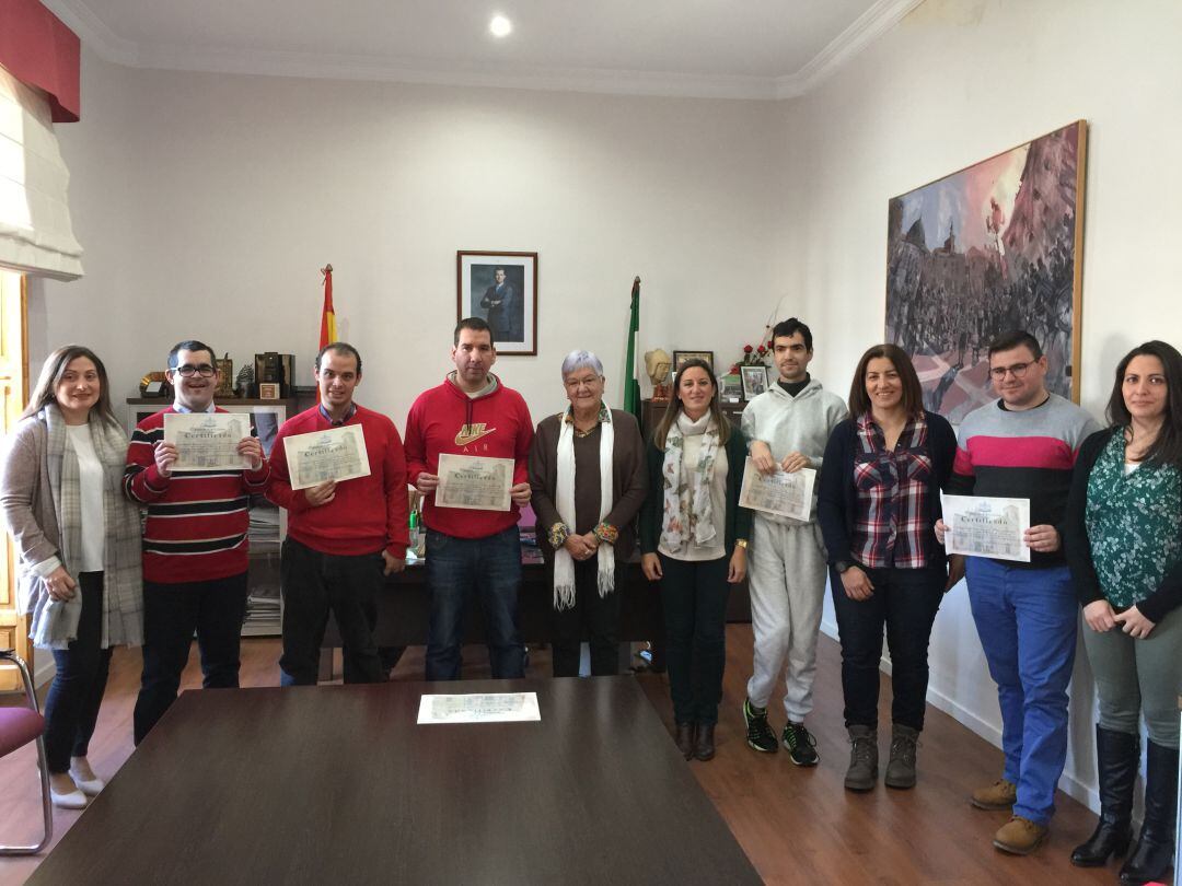 Entrega de diplomas a Aprompsi.