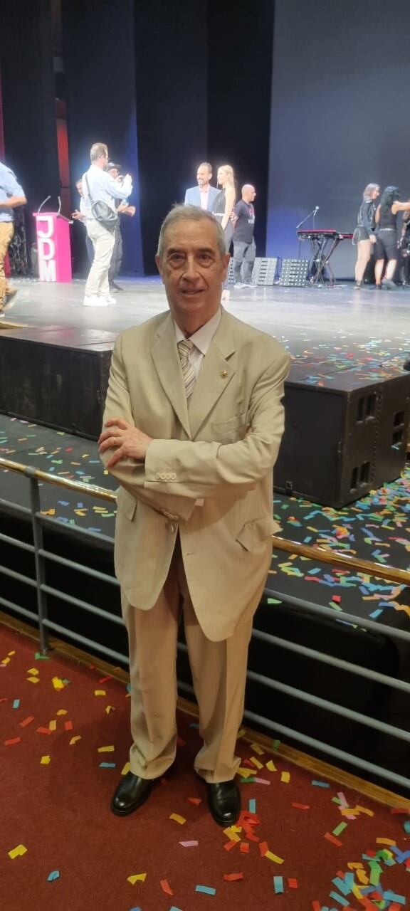 Ambrosio Sánchez en la gala del deporte de los JDM.