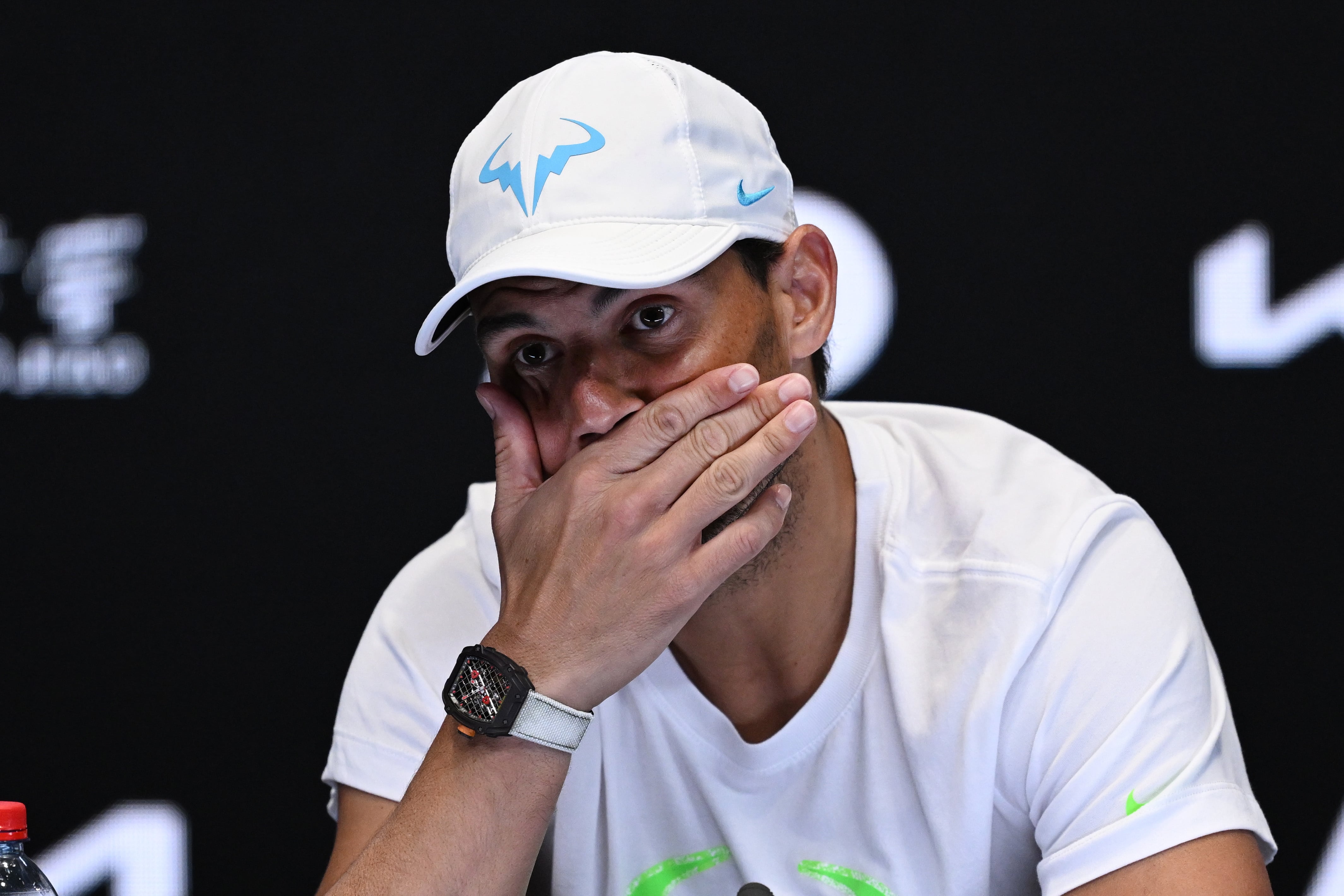 Rafael Nadal, en rueda de prensa