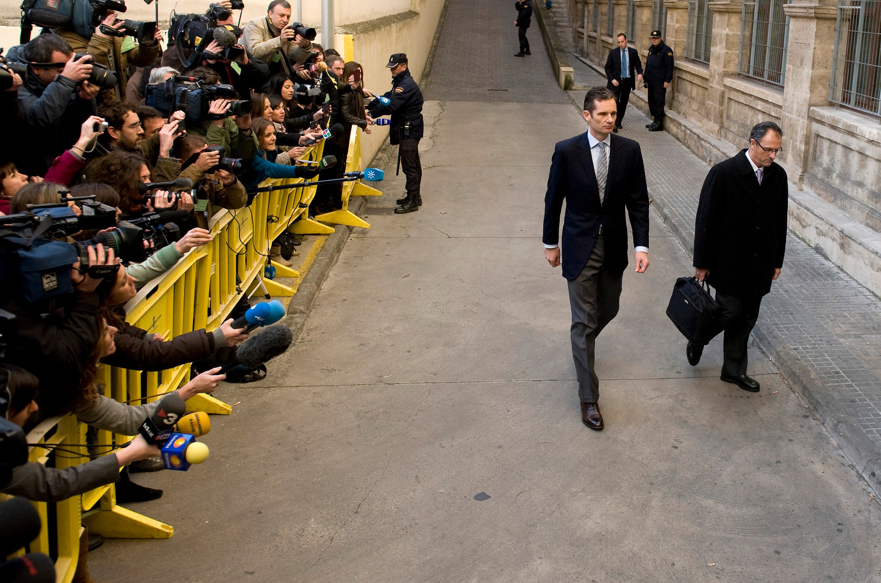 Iñaki Urdangarin justo antes de testificar ante el juez