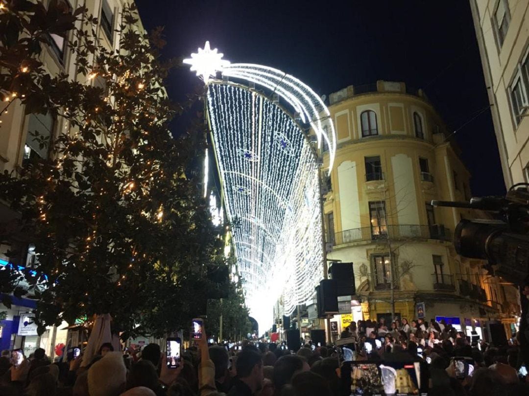 Inauguración del espectáculo navideño en calle Foro Romano. Córdoba