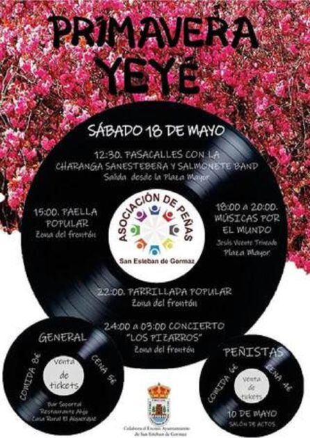 Cartel de la Primavera Yeyé que se celebra el 18 y 19 de mayo.