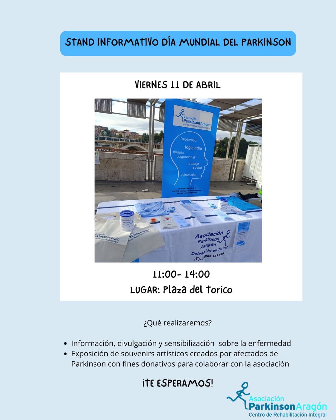 Mesa informativa Parkinson Teruel