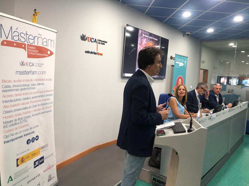 José Berasaluce en un momento de la presentación de la nueva edición de Masterñam