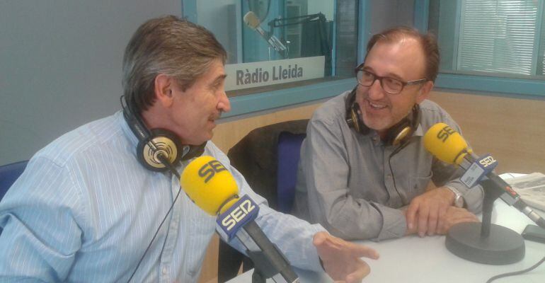 Ramon Alturo (CiU) i Carmel Mòdol (ERC) -d&#039;esquerra a dreta-
