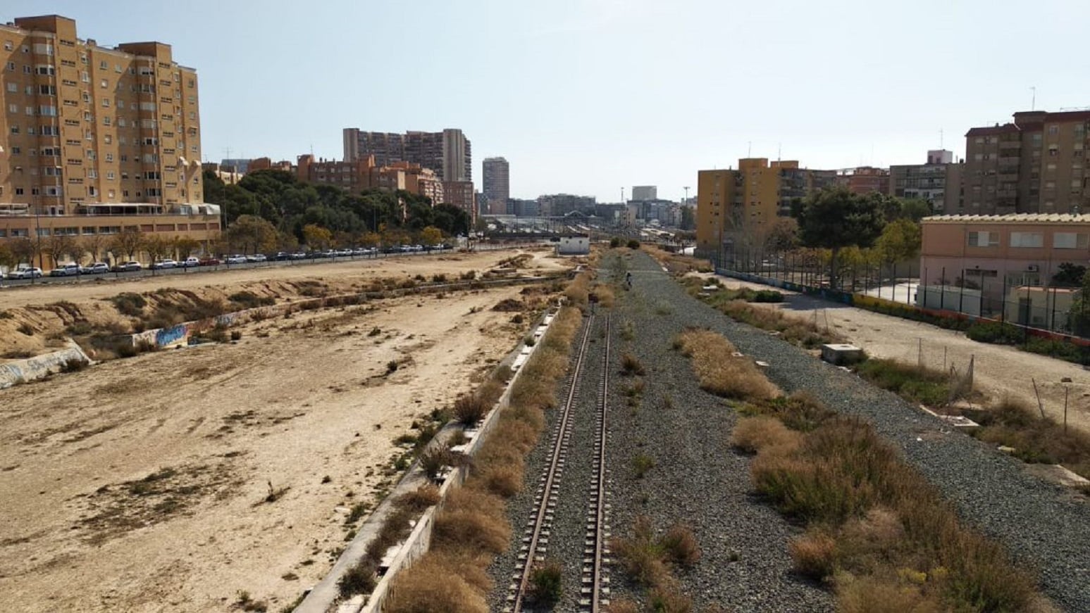 Terrenos en los que se desarrollará el Parque Central