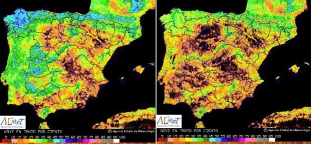 La imagen de la Península que demuestra que la sequía es un problema muy serio.