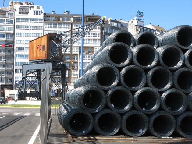 Alambrón en el puerto de A Coruña