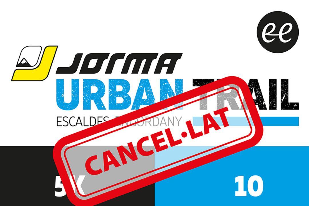 El cartell anunciant que la prova s'ha cancel·lat.