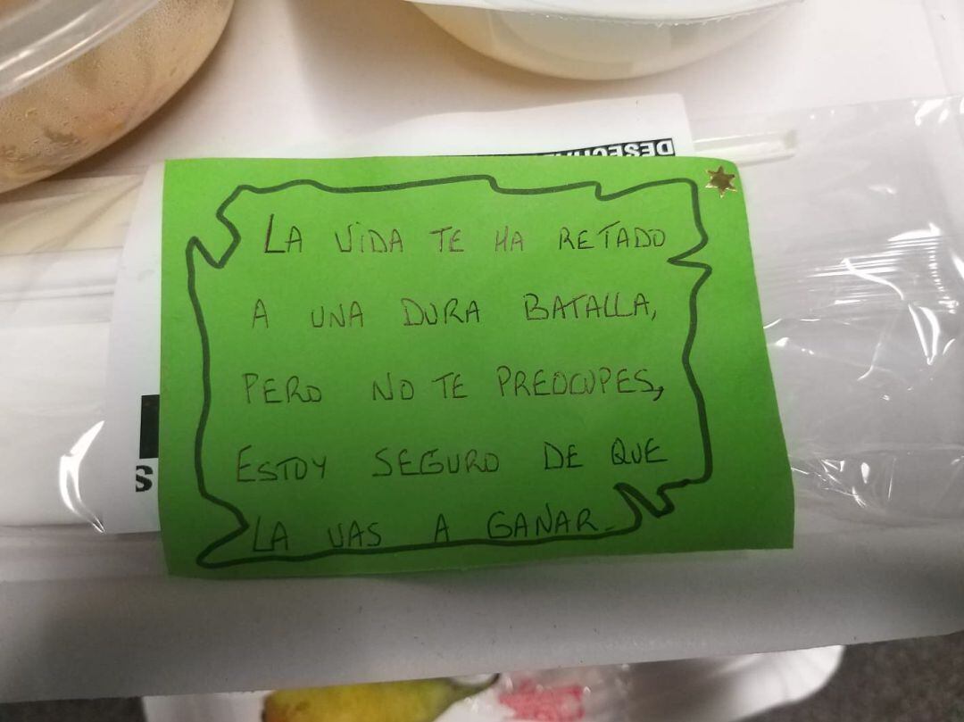 Mensajes de ánimo en la comida