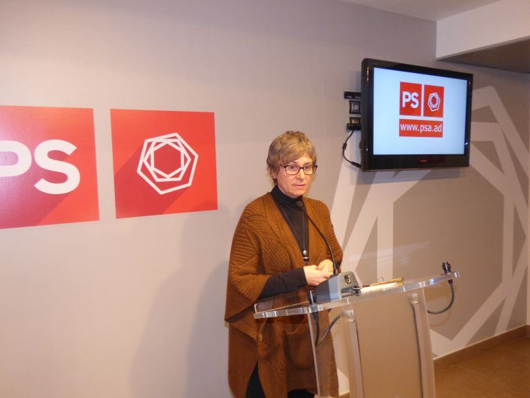 La primera secretària del PS, Susanna Vela.
