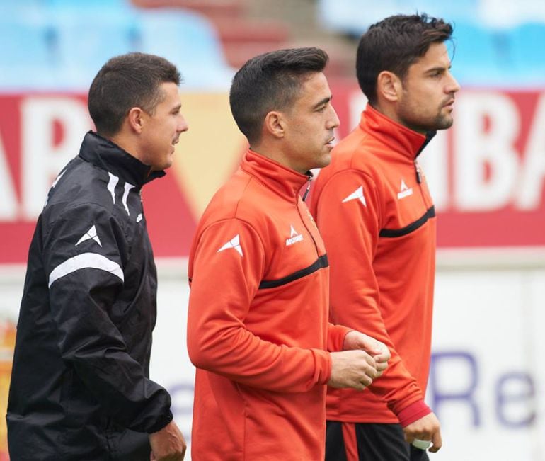 La plantilla del Real Zaragoza ha comenzado a preparar el encuentro del domingo en Tenerife