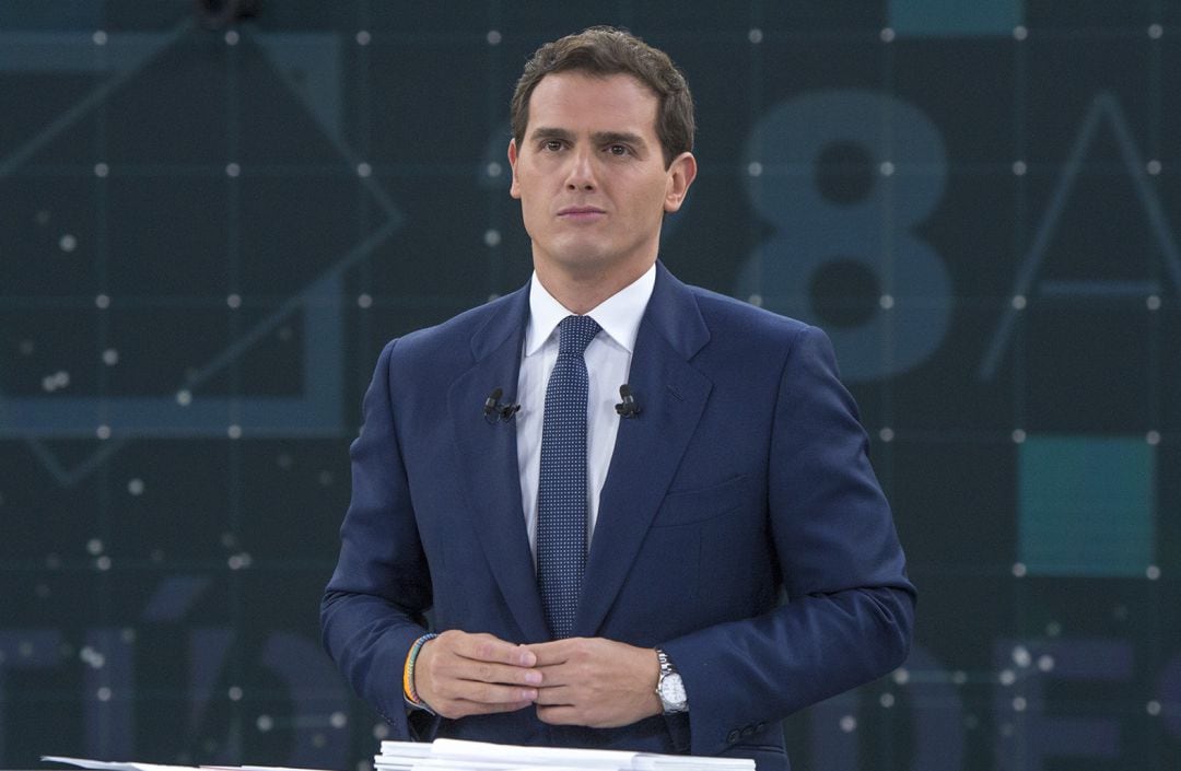 Albert Rivera durante el debate de RTVE.