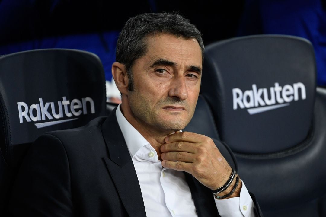 Ernesto Valverde, entrenador del Barcelona