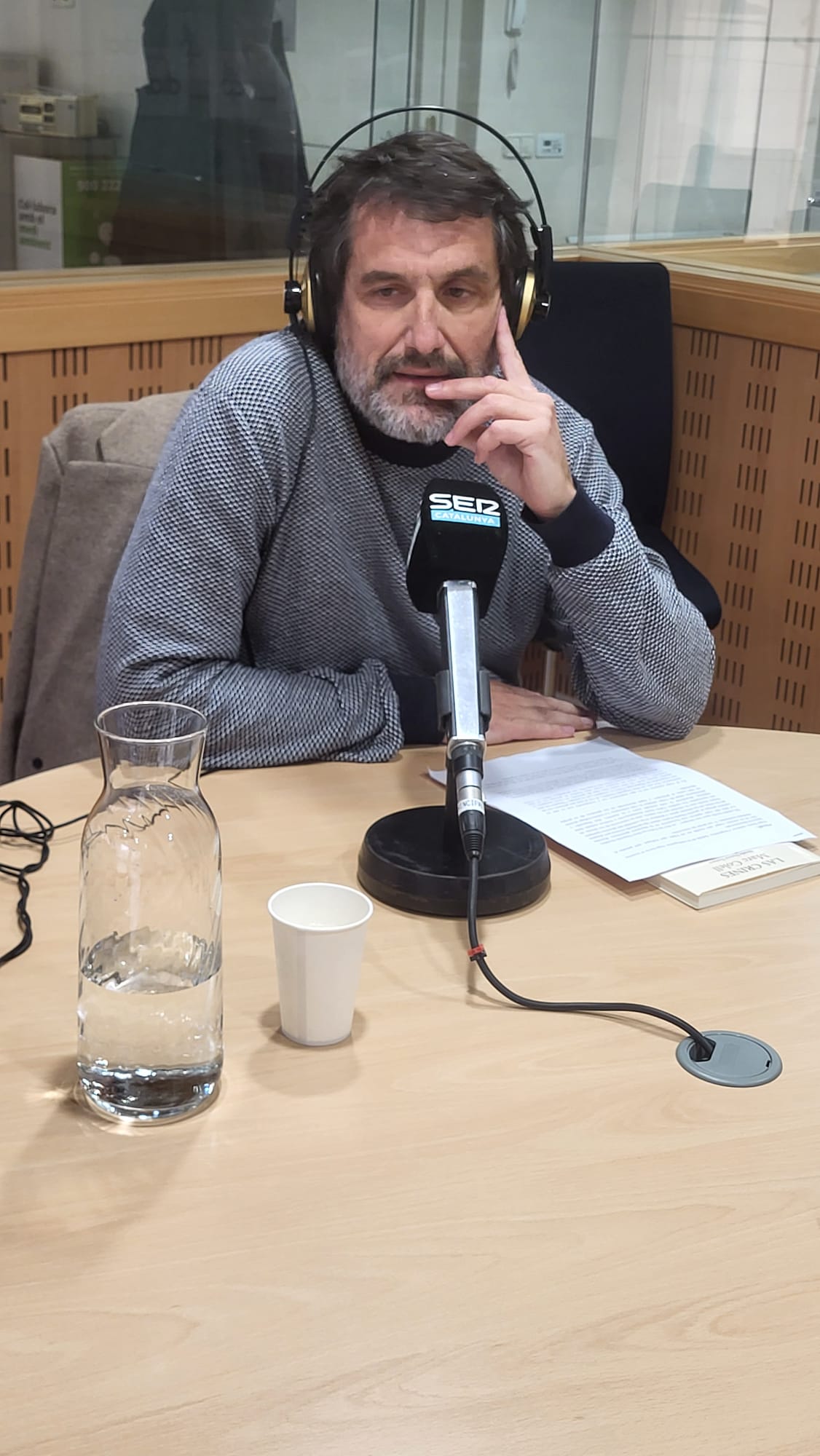 El escritor Marc Colell en Ràdio Girona