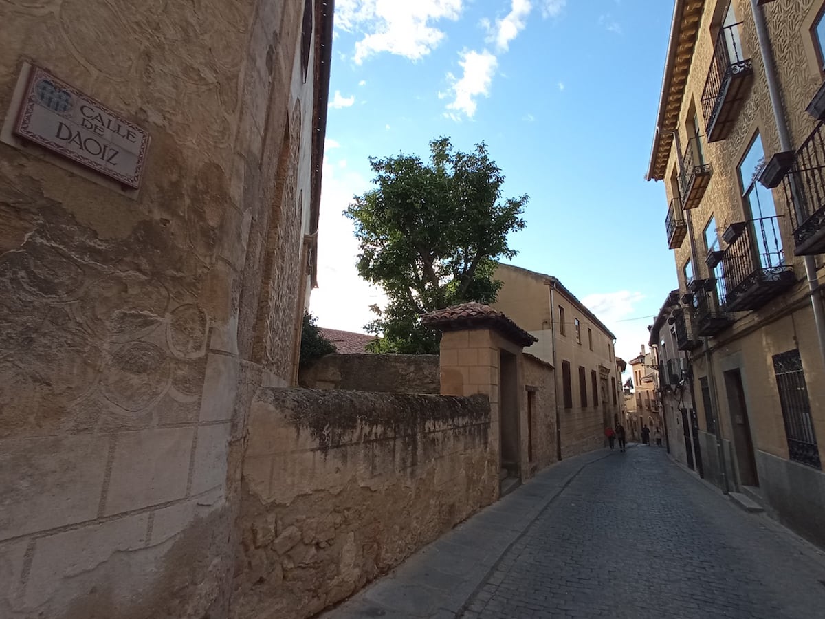 Calle Daoiz, en Segovia capital