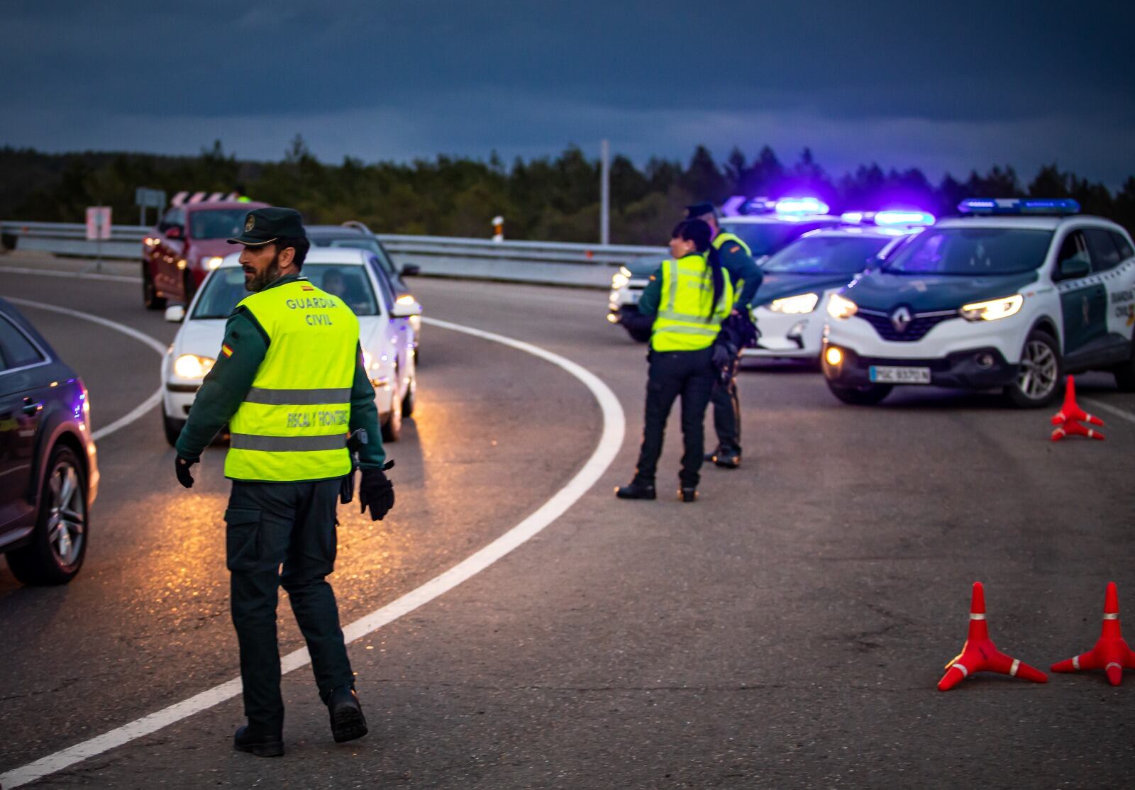 Guardia Civil de Navarra durante una operación