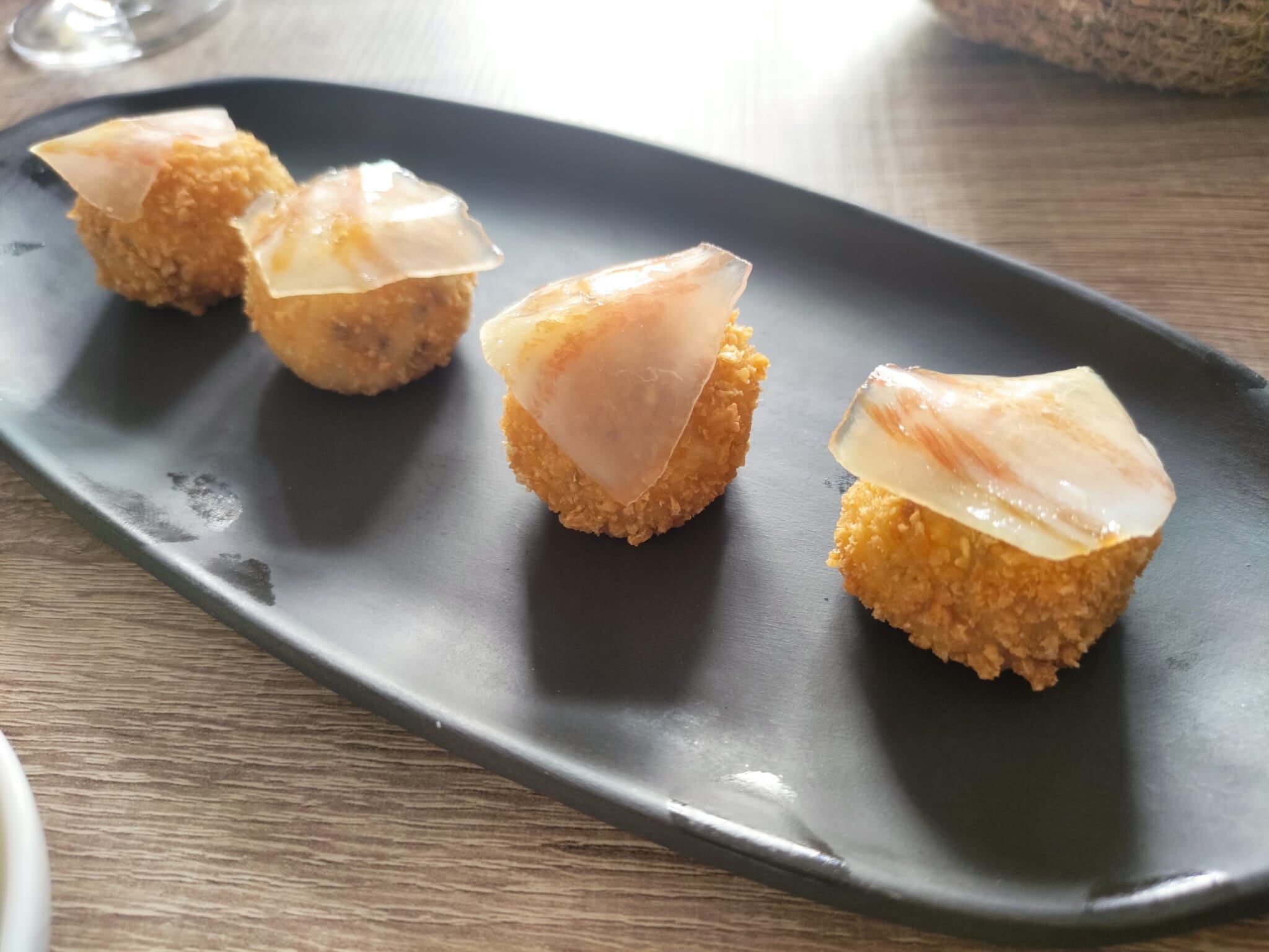 Croquetas de jamón ibérico con panceta