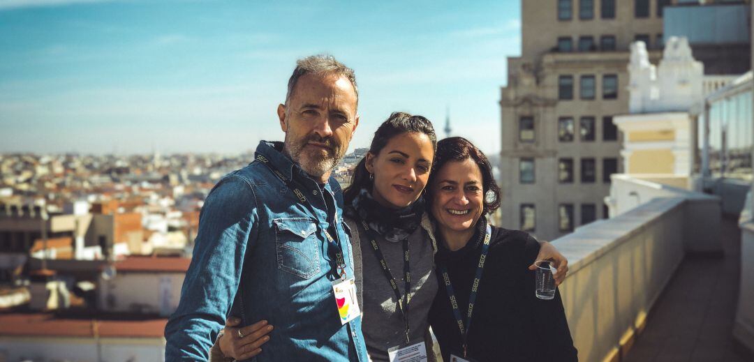 Miguel del Arco, María Hervás y Lucía López en la Cadena SER