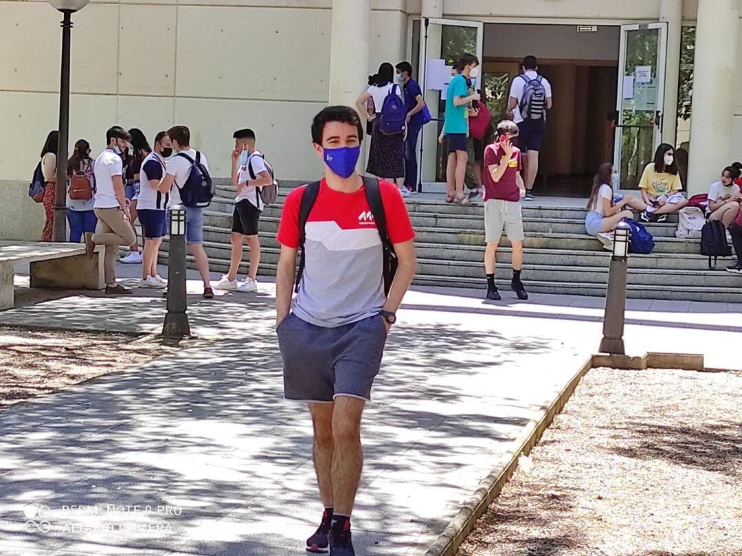 Estudiantes del campus de Ciudad Real durante la realización de las pruebas