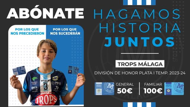 Campaña de abonados del Trops Málaga 2023-24