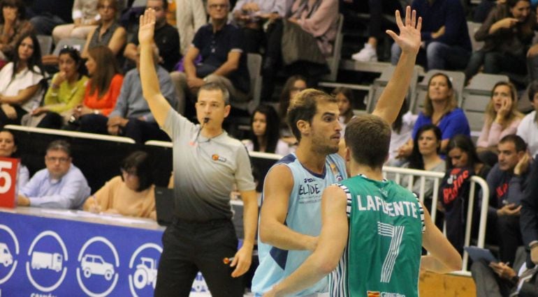 Jorge Romero en el partido ante el Huesca