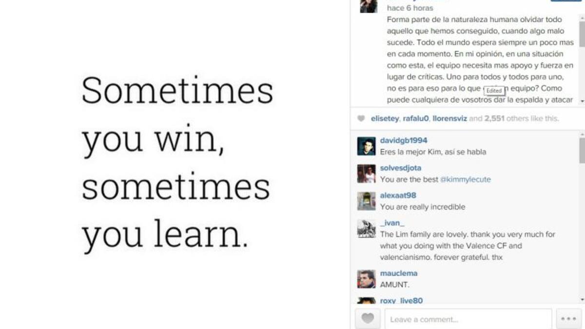 Habla la propiedad del Valencia: mensaje de Kim Lim (hija del dueño)