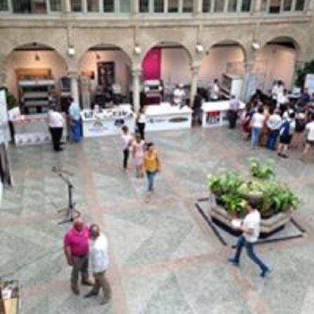 Obradores instalados en 2017 en el Patio del Ayuntamiento de Cazorla