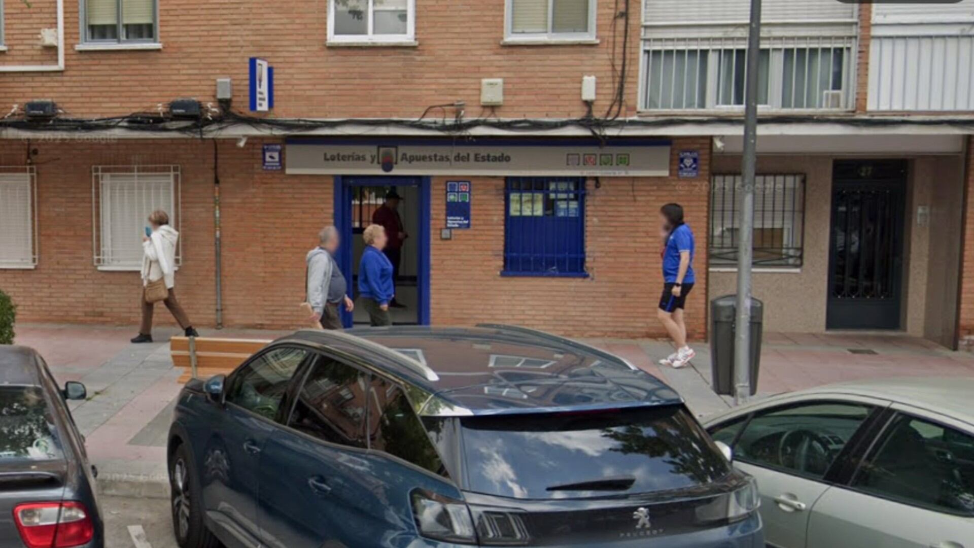 La administración de loterías en la avenida de los Ángeles en Getafe