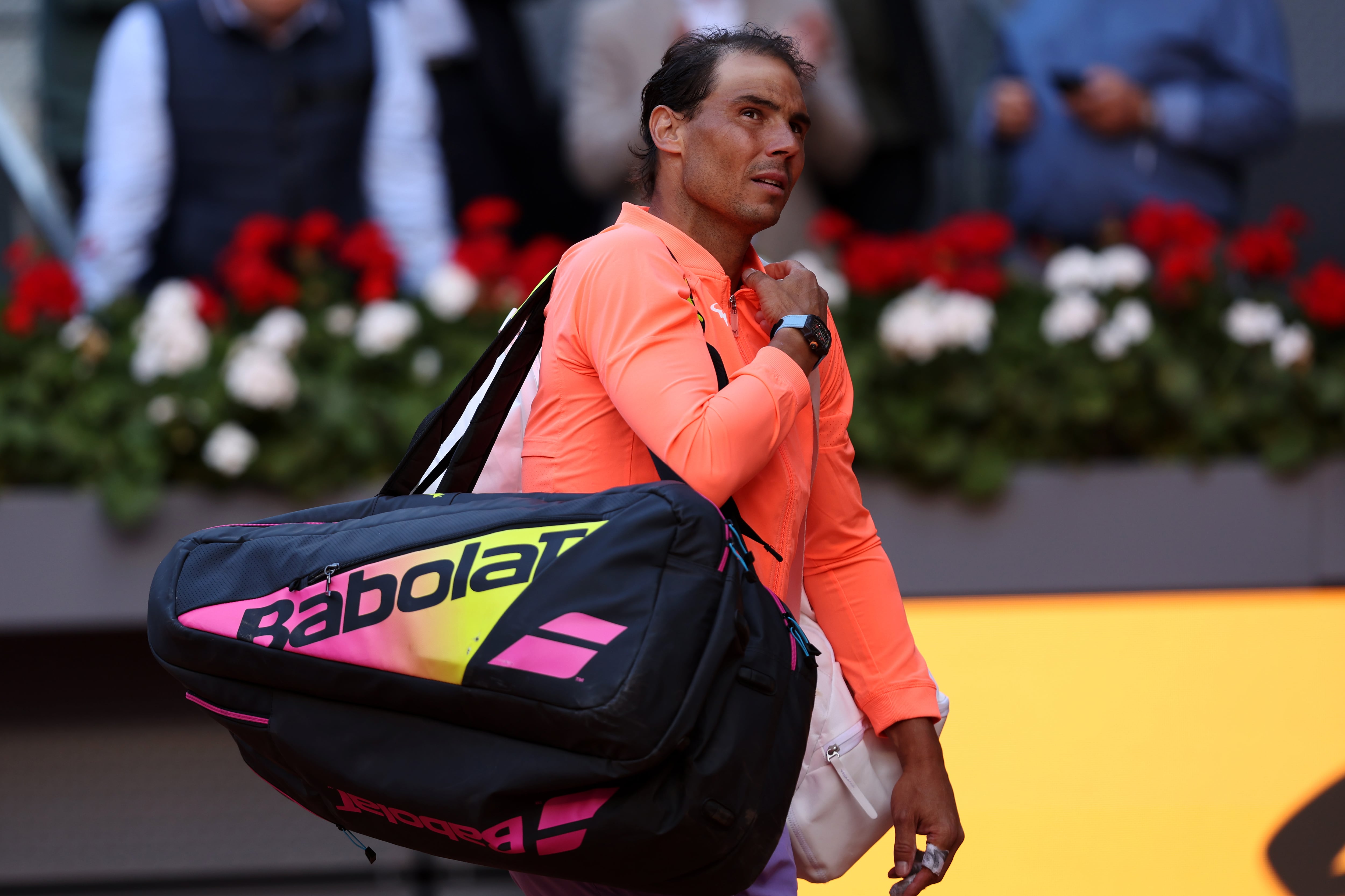 Rafa Nadal, tras el partido ante David Blanch en el Mutua Madrid Open