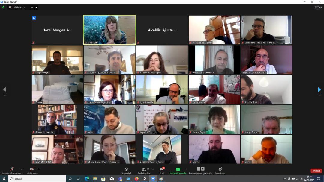 Un momento durante la reunión