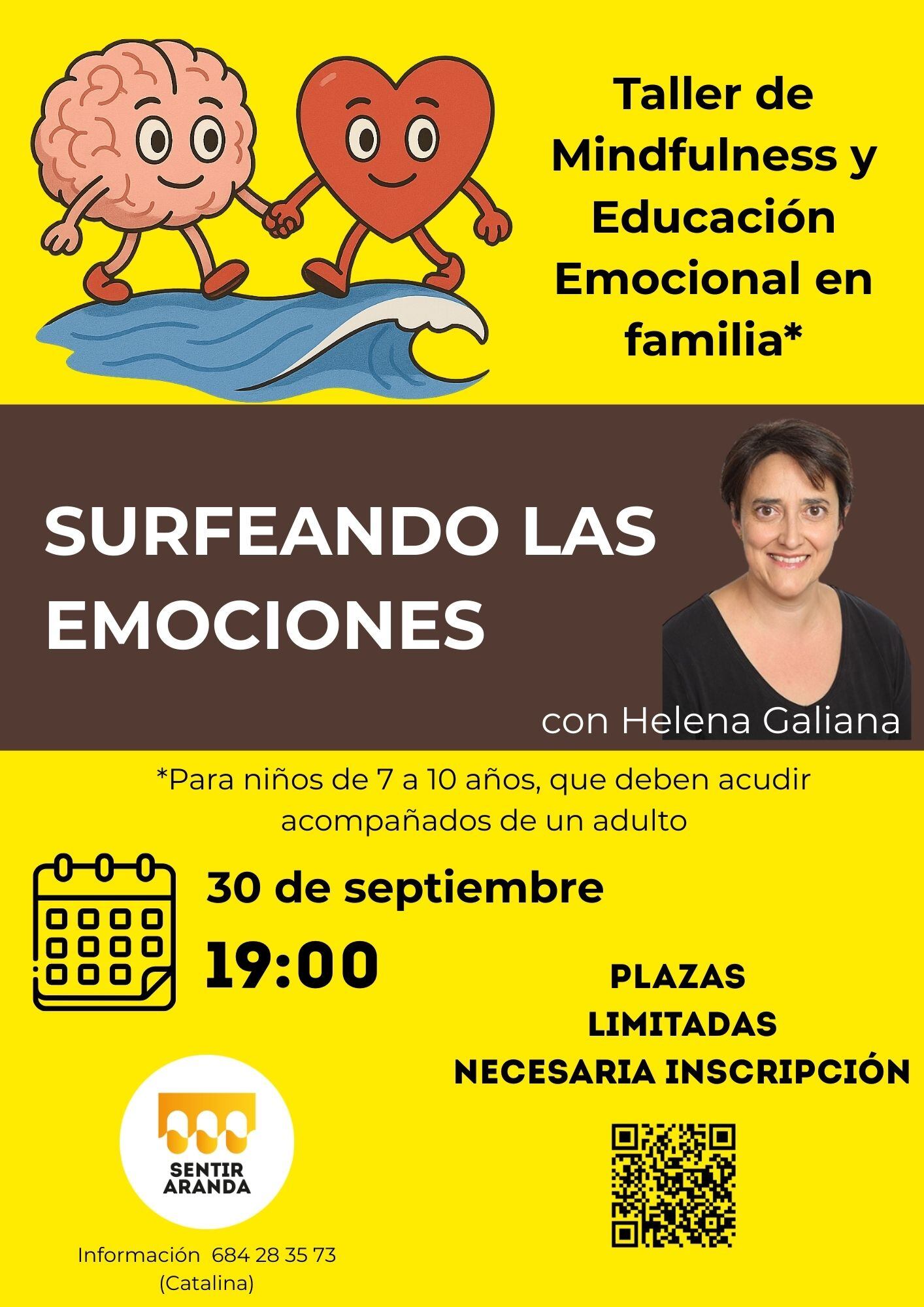Cartel taller gestión de emociones