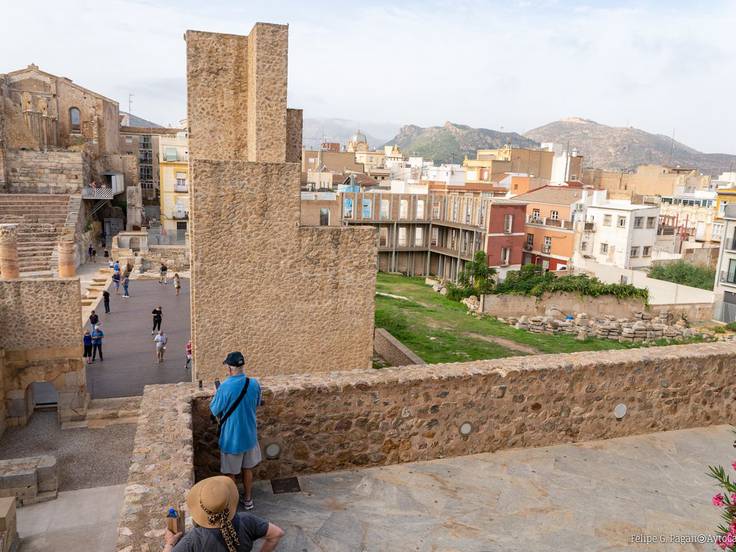 Pórtico occidental del Museo del Teatro Romano de Cartagena