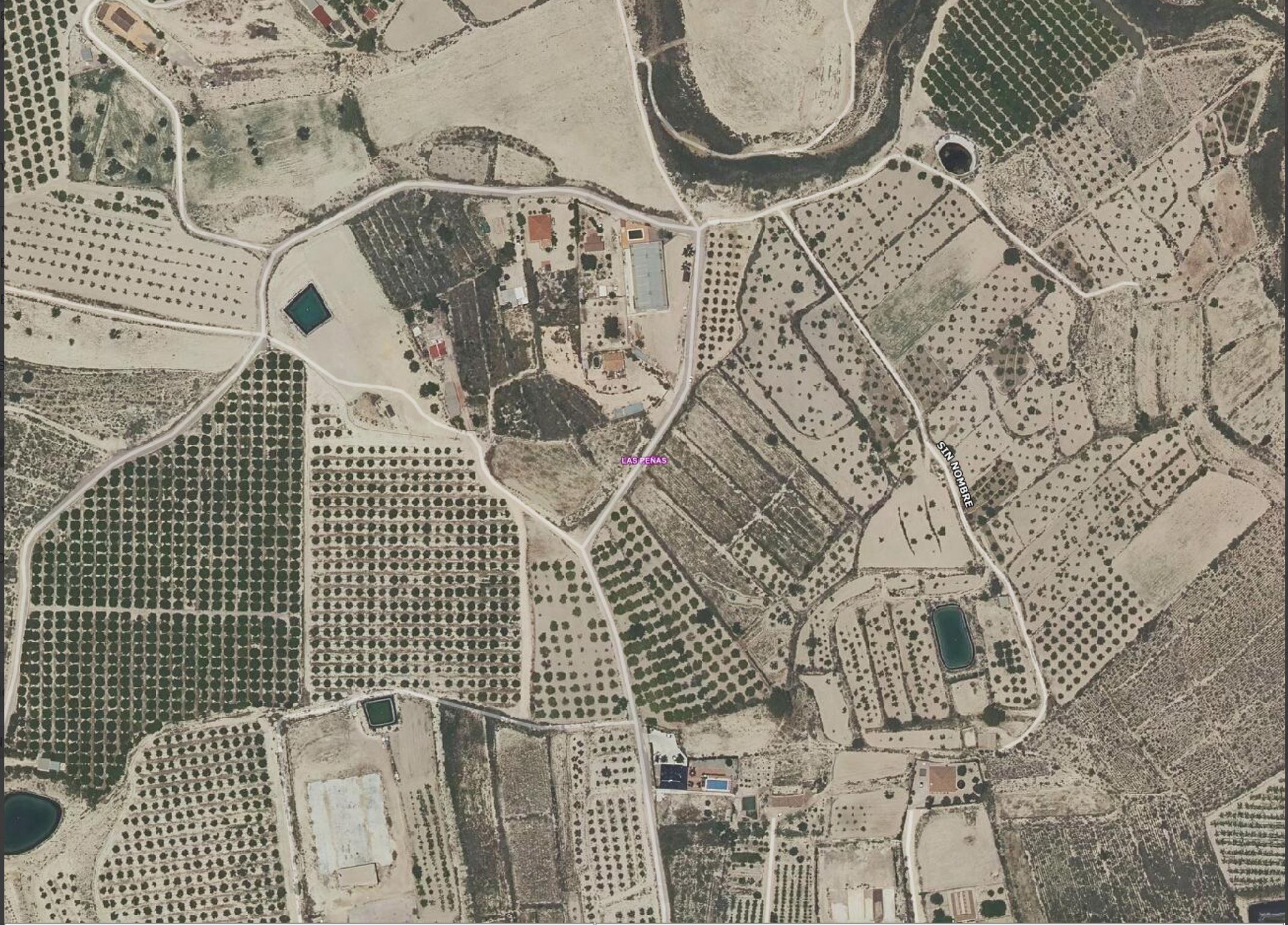 Lugar del incendio en Totana